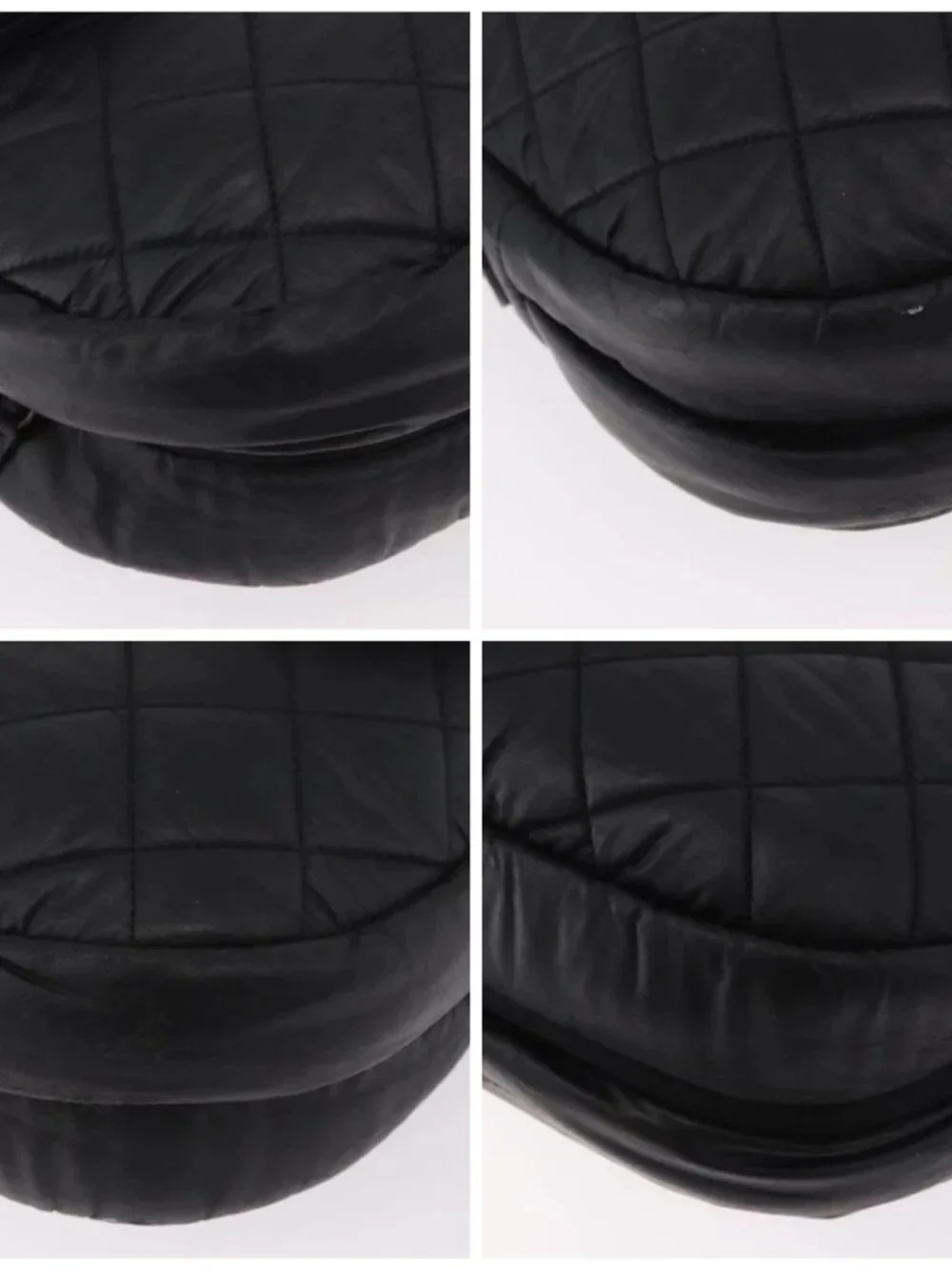 CHANEL Matelasse Shoulder Bag Coated Canvas Black Silver CC Auth bs35469